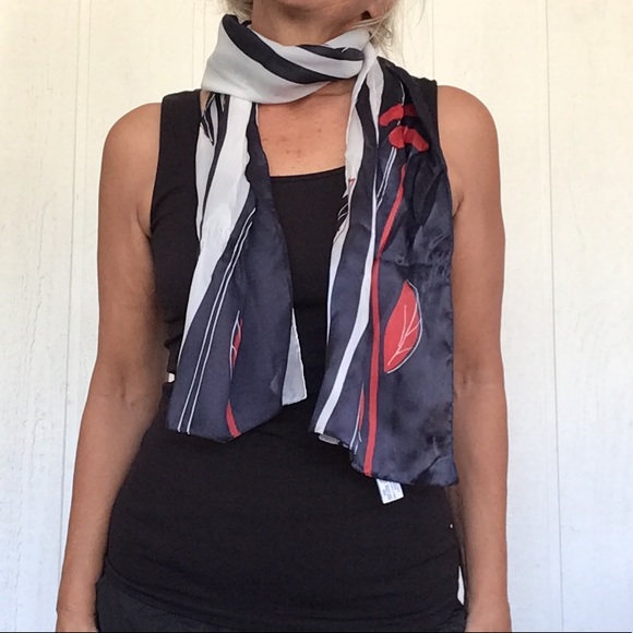 SYMPHONY DAISY PRINT ITALIAN SCARF VINTAGE - Picture 4 of 10